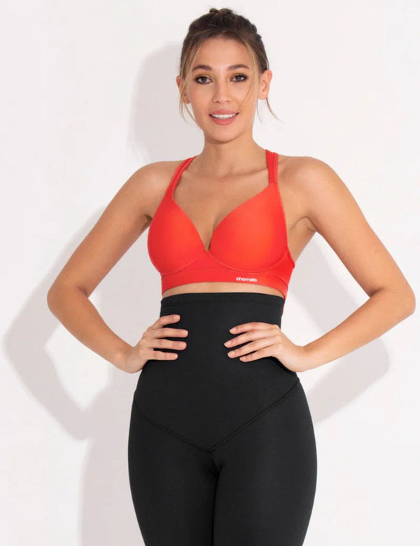 BRASIER DEPORTIVO NARANJA CHAMELA